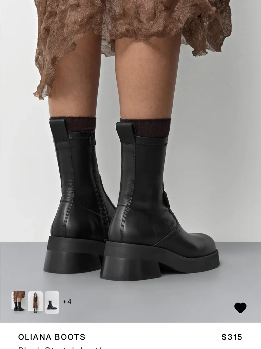 Miista Oliana Leather Boots size 8.5 - Picture 3 of 14